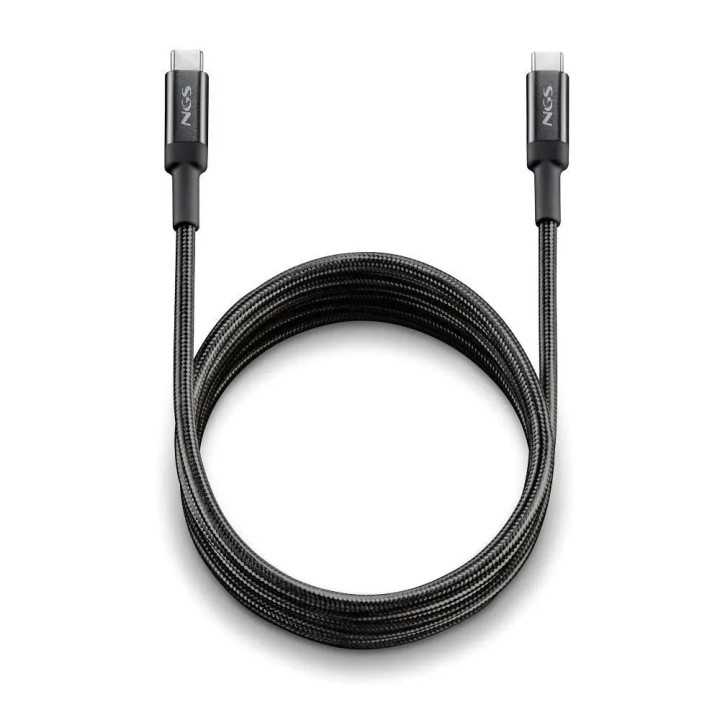 Cablu USB-C - USB-C NGS KNOT 100W-2 2m 100W negru
