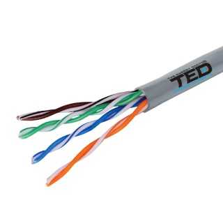 Cablu TED Wire Expert UTP Cat5e cupru integral 100m TED002495-100