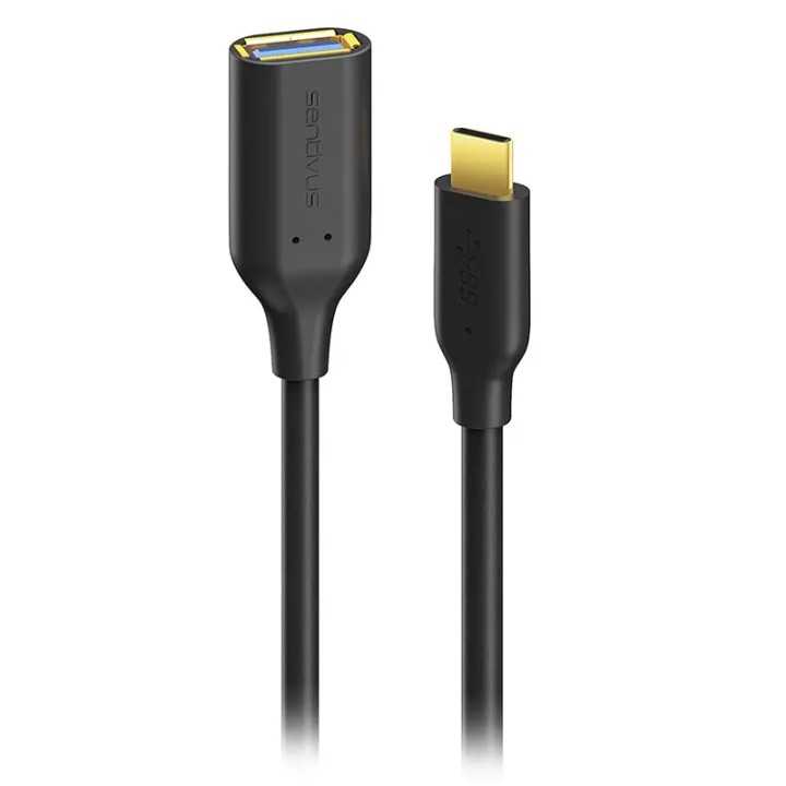 Cablu USB 3.0 OTG type C tata - A mama 10cm negru SENTIVUS SE-U309-010