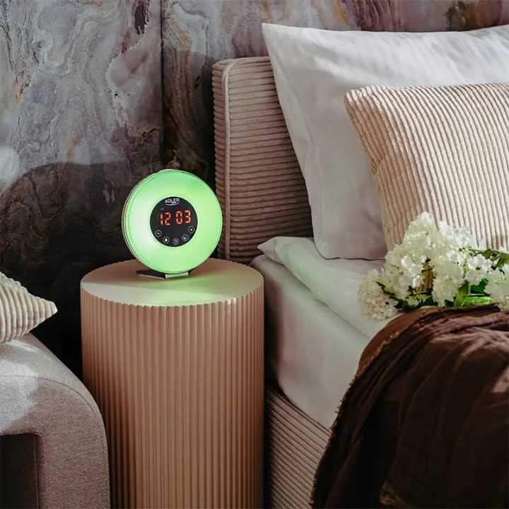 Ceas desteptator cu alarma /FM RADIO luminozitate 4 nivele ALDER AD1916