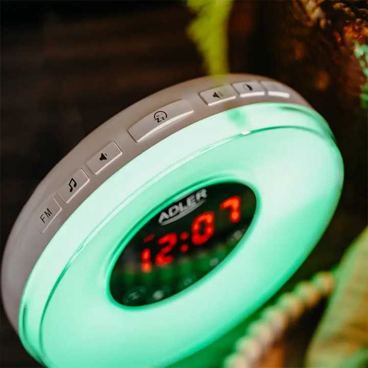 Ceas desteptator cu alarma /FM RADIO luminozitate 4 nivele ALDER AD1916