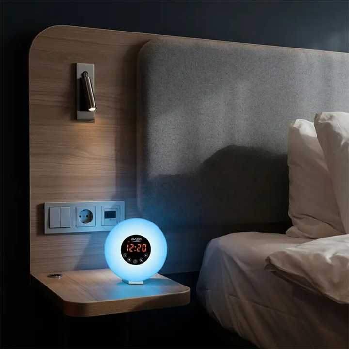 Ceas desteptator cu alarma /FM RADIO luminozitate 4 nivele ALDER AD1916