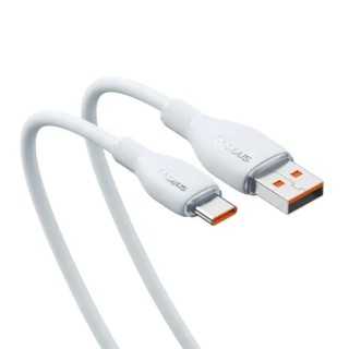 Cablu alimentare si date Baseus Pudding Fast Charging USB - USB Type-C 100W 1.2m alb P10355703221-00