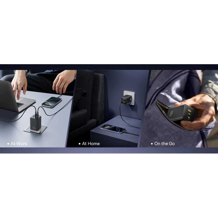 Incarcator retea Baseus EnerFill FE11 Quick Charge 100W 2x USB Type-C 1x USB alb P10182102213-00