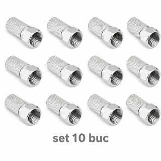 Set 10 mufe F 6.8mm cu garnitura RG6 WTY0451-10