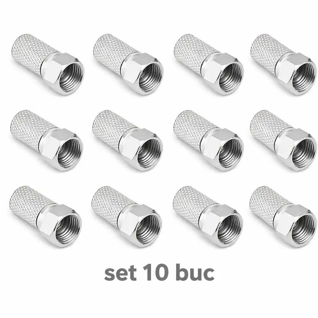 Set 10 mufe F 6.8mm cu garnitura RG6 WTY0451-10