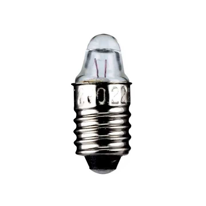 Set 10 becuri 2.2V 0.25A lentila lupa dulie cu filet E10 Goobay 9331-10