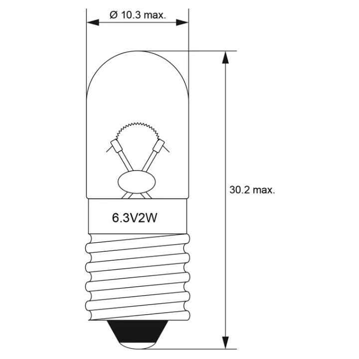 Bec E10 12V 0.1A Goobay