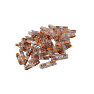 Set 10 conectori WAGO imbinare in linie cu parghie 0.2-4mm2 24-12AWG 221-2411-10