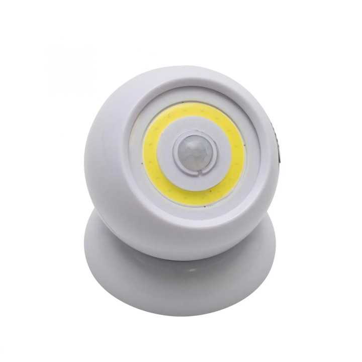 Lampa cu senzor de miscare PIR COB LED 2W 3xAAA Home PNL 5