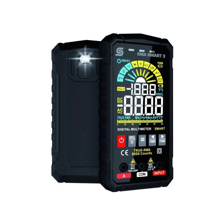 Multimetru Automat Digital Profesional Smart cu ecran color Somogyi Elektronic SMASMART3