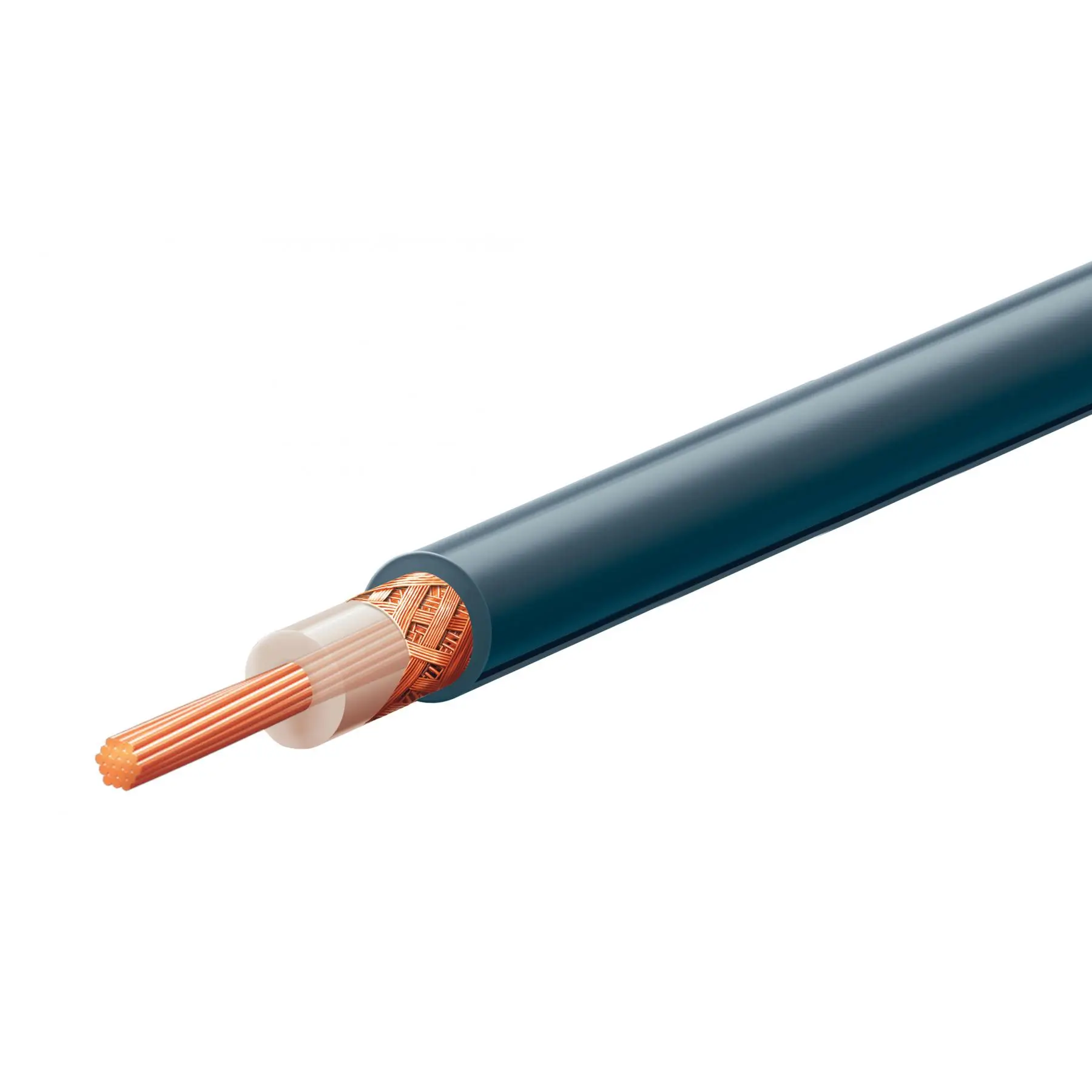Cablu coaxial 10m RG58 50ohmi impletitura 0.12 mmx96 fire cupru cupru 0.18 mm x 19 Home RG 58-10