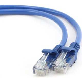 Cablu Patch cord UTP Cat5e RJ45-RJ45 25cm litat CCA albastru Gembird PP12-0.25M/B