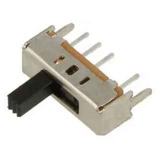 Comutator glisant 5mm ON-ON-ON 3 pozitii 0.3A /50VDC 12.7x4.5x4.7mm CANAL ELECTRONIC SS-13D01G5