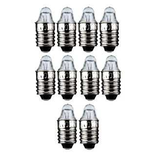 Set 10 becuri 2.2V 0.25A lentila lupa dulie cu filet E10 Goobay 9331-10