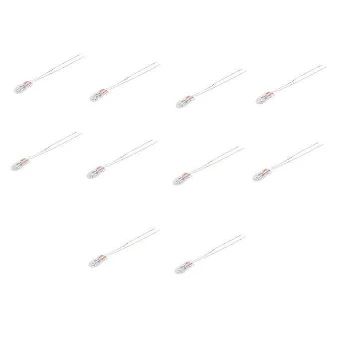 Set 10 becuri T1¼mini incandescent 14V /40mA 0.56W 2700K 11.7x4.14 mm cu fire 25.4 mm Goobay 9419-10