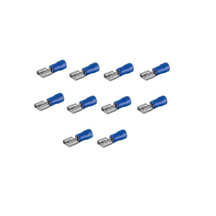 Set 20 papuci conectori mama albastru 6.4x0.8mm Goobay 17004-20