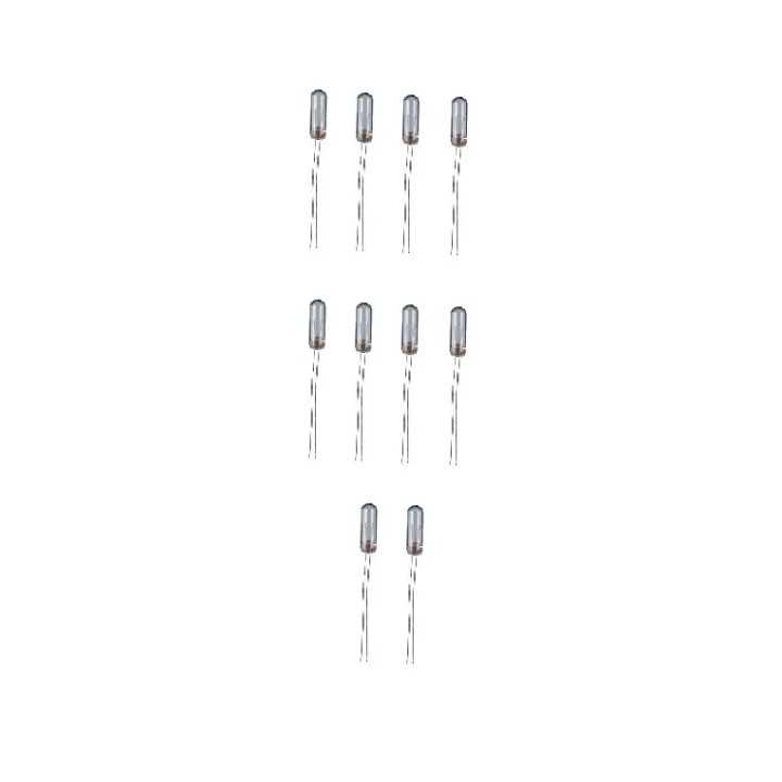 Set 10 becuri miniatura T1 1/4 12V/DC 0.9W 75mA incandescent 11.7x4.1x25.4 mm Goobay 9345-10