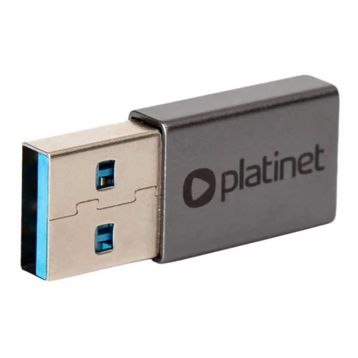 Adaptor Platinet PMMA9050 USB-A tata la USB-C mama