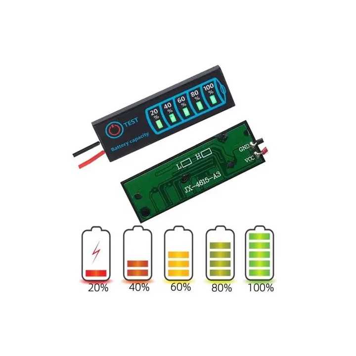 Afisaj /indicator nivel incarcare BMS 1S - 8S /DC 5V-30V