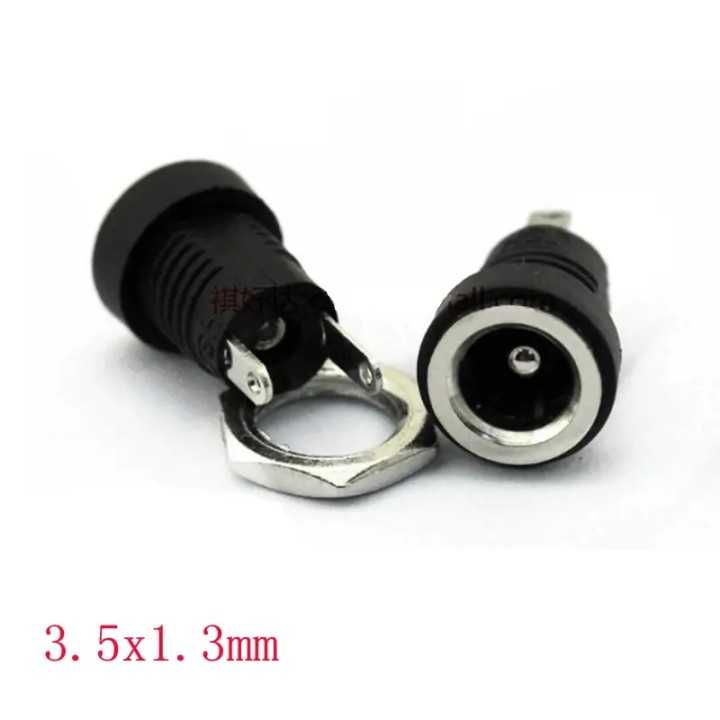 Mufa alimentare DC mama 3.5x1.3mm filet interior 7.5mm pentru montare pe panou