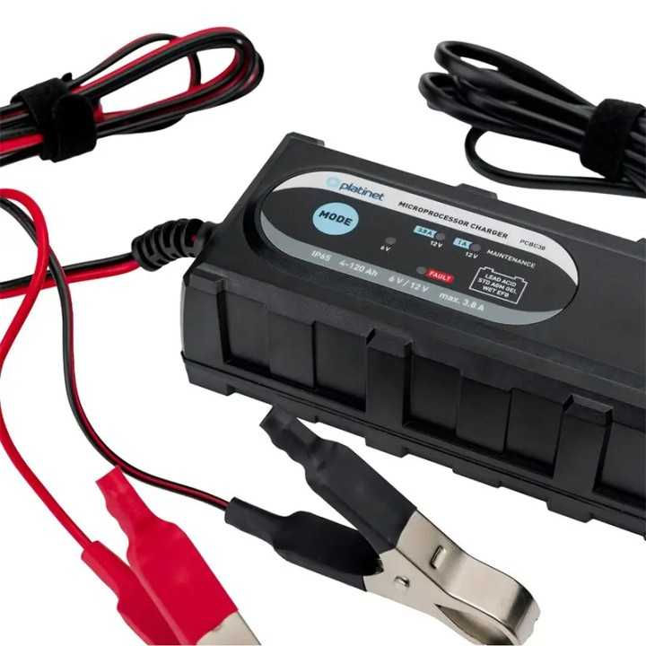 Incarcatorul auto inteligent Platinet PCBC38 3.8A 6V /12V 4Ah – 120Ah