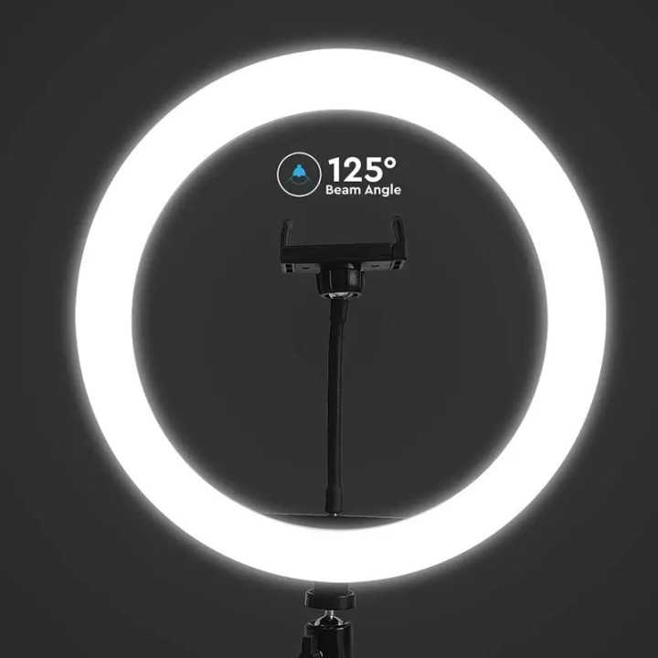 Selfie LED 7W 3200-5500K Ring Light 10" 3in1 cu alimentare USB V-tac SKU-23048