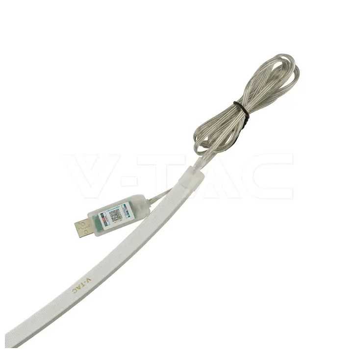 Kit banda LED NEONFLEX MAGIC RGB 5m 5VDC IP20 + telecomanda V-tac SKU-24050