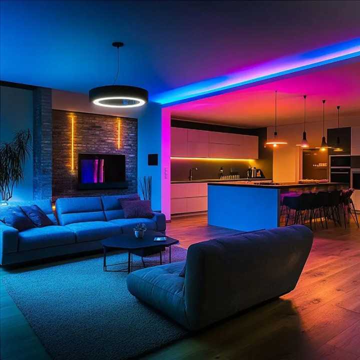 Kit banda LED NEONFLEX MAGIC RGB 5m 5VDC IP20 + telecomanda V-tac SKU-24050