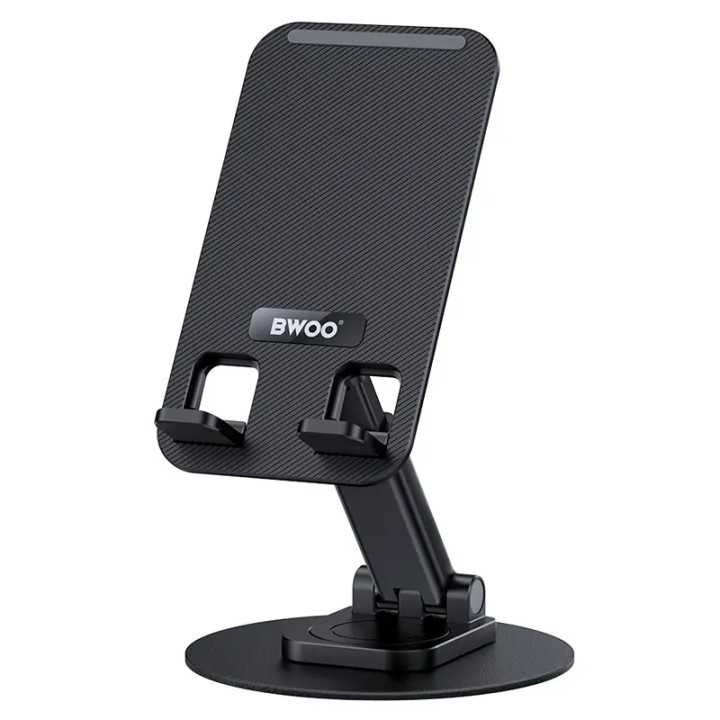 Suport birou rotativ 360 grade pentru telefon negru BWOO ZJ132