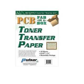 Set 10buc hartie transfer (PNP) A4 216x279mm