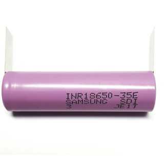 Acumulator 18650 SAMSUNG LI-ION 3450mAh 8A cu terminale in U INR18650-35-U