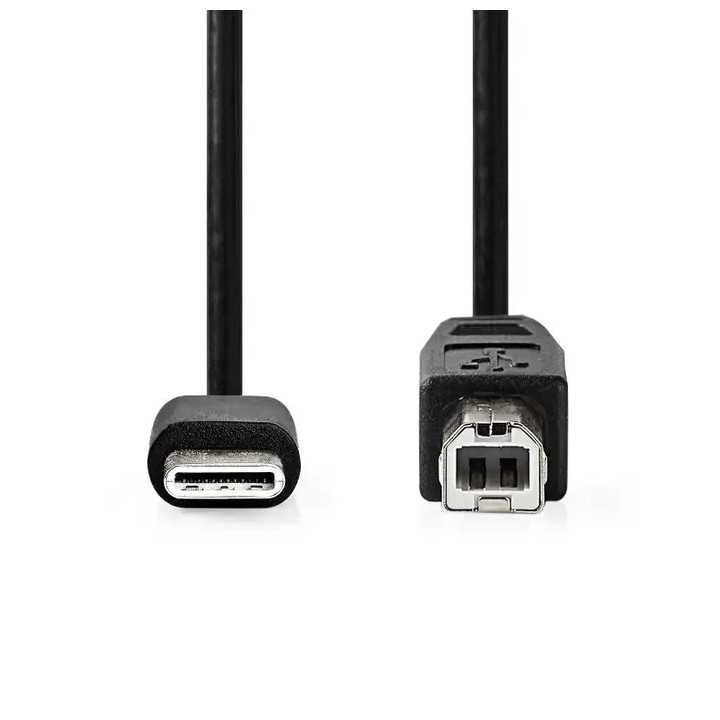 Cablu imprimanta Nedis CCGB60650BK20 USB-C 2.0 tata - USB-B 2.0 tata cupru 2m negru
