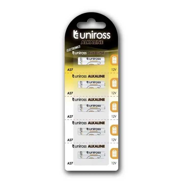 Set 5 baterii alcaline 12V Uniross MN27 /V27A /27A 311192