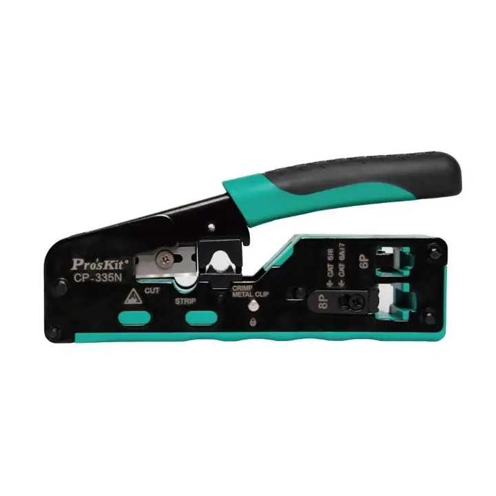 Cleste de sertizare modular RJ45 Cat5/ Cat6 /Cat7 3in1 taiere /dezizolare /sertizare Pro'sKit CP-335N