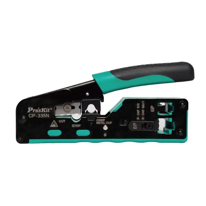 Cleste de sertizare modular RJ45 Cat5/ Cat6 /Cat7 3in1 taiere /dezizolare /sertizare Pro'sKit CP-335N