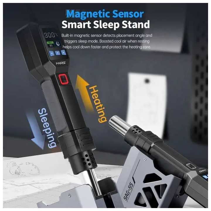 Pistol cu aer cald pentru dezlipit 550W FNIRSI SAG-55 H