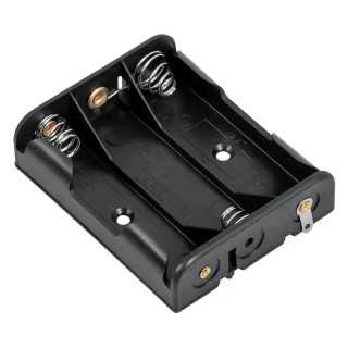 Suport baterii 3x AA cu contacte pentru lipire