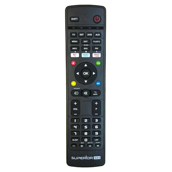 Telecomanda SUPERIOR 4in1 Universala TV /SAT /DVD /AUX IR cod programabil Superior SUPTB031 (216)