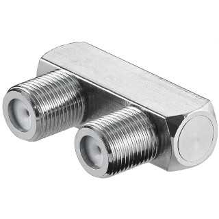 Adaptor TV forma de U Conector Soclu F - Soclu F 30x20mm cupru Goobay 11938