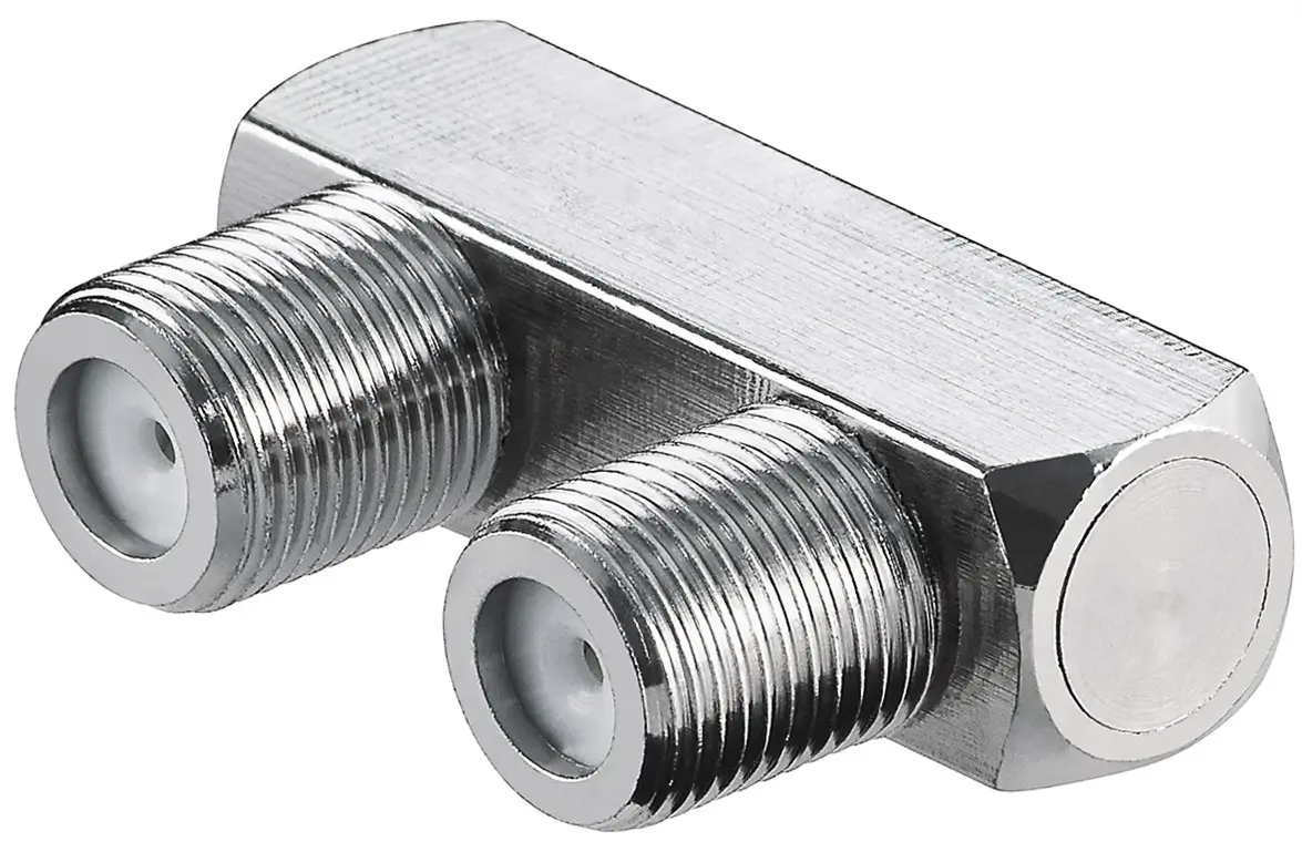Adaptor TV forma de U Conector Soclu F - Soclu F 30x20mm cupru Goobay 11938