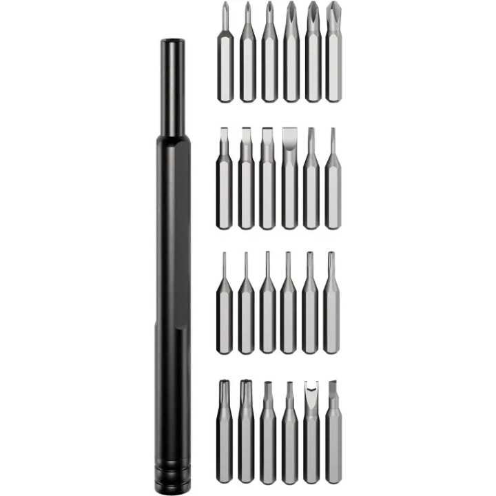 Set surubelnita de inalta calitate cu 24 biti 28mm otel S2 de precizie Goobay 77836