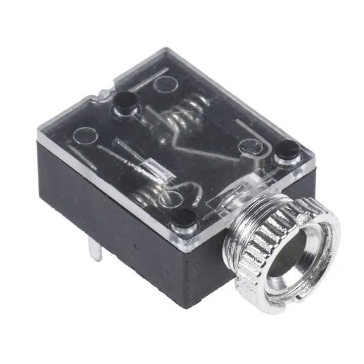 Conector Jack 3.5 mm mama stereo 3 piste cu intrerupator /montare pe panou /placa VG01221