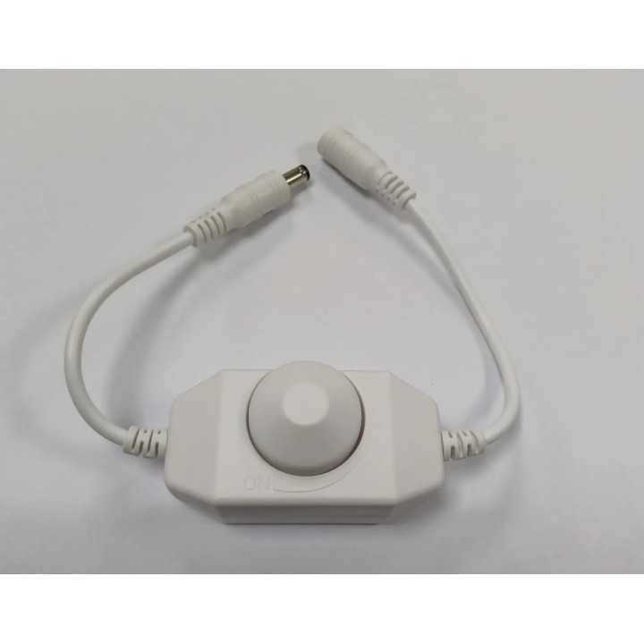 Variator dimmer de tensiune 12V /2A montaj pe fir cu mufa mama-tata 5.5x2.1 mm