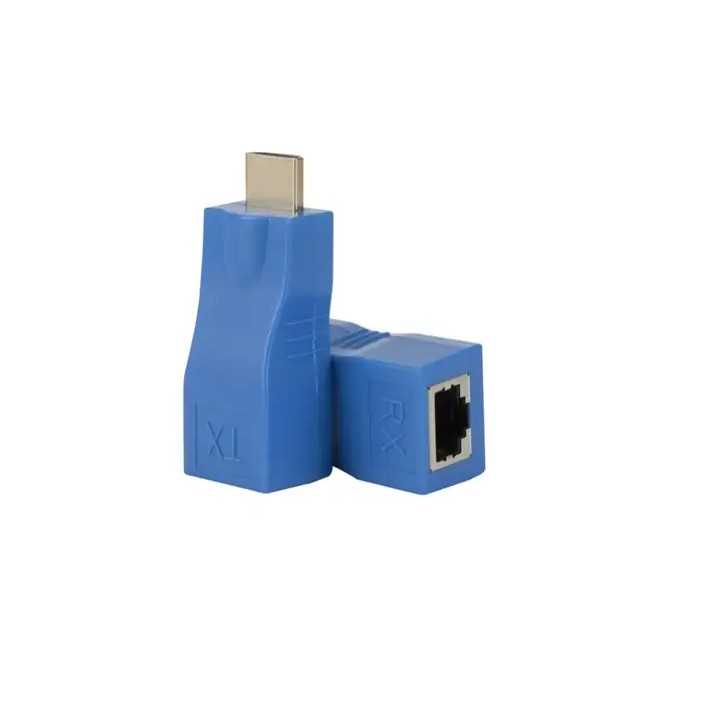 Adaptor de prelungire HDMI tata la RJ45 prin CAT6/6A maxim 30m 4K HDTV 2.0 ADAP-HDMI/RJ45