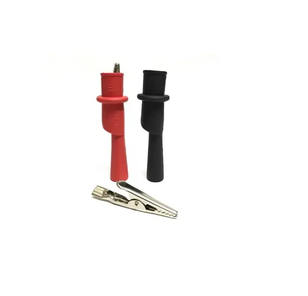 Set mufa crocodil rosu si negru pentru tester multimetru SET-MUFA-CROCODIL