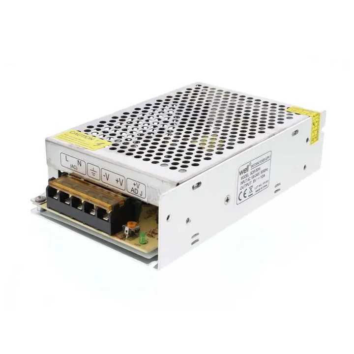 Sursa in comutatie AC-DC 50W 5V 10A WELL 143x59x40mm