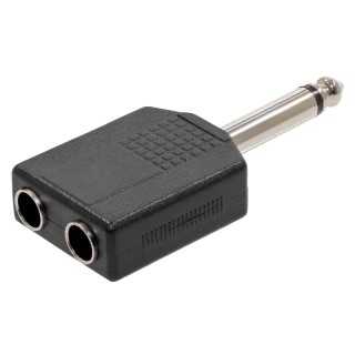 Adaptor audio Professional PLUGGER Jack 6.3 tata mono - 2 x Jack 6.3 mama mono PLU ADAP JFMJMM EAS