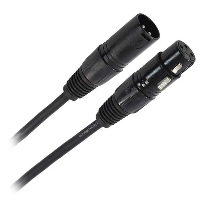 Cablu Professional XLR 3pin DMX mama - XLR 3pin DMX tata 1.5m PLUGGER PLU CABD XF3XM3 1M50 EAS