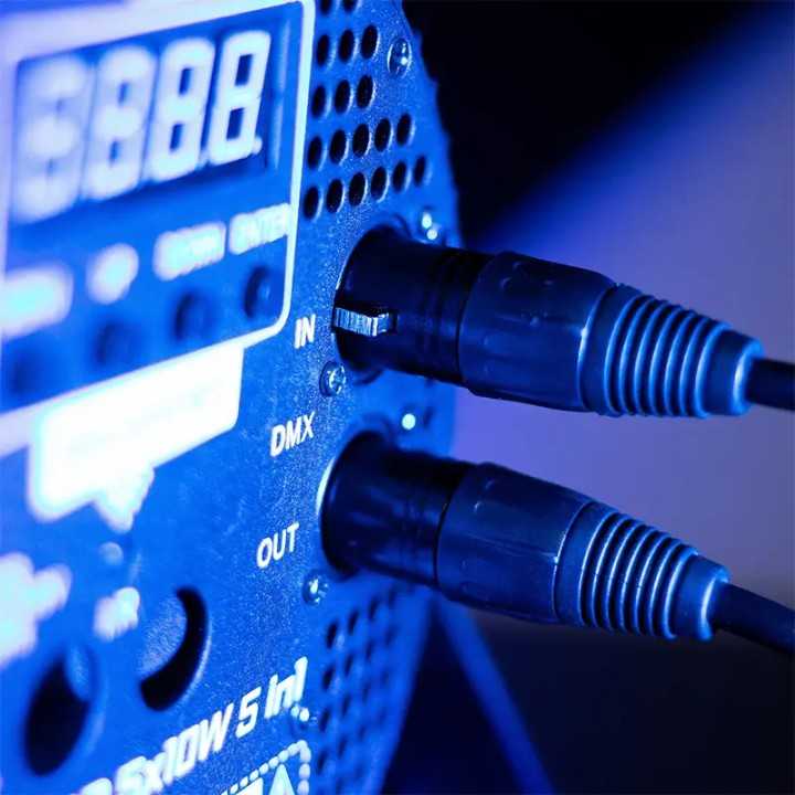 Cablu Professional XLR 3pin DMX mama - XLR 3pin DMX tata 0.3m PLUGGER PLU CABD XF3XM5 0M30 EAS